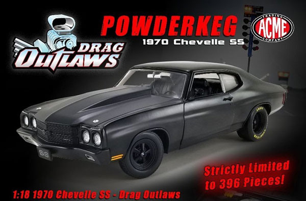 1/18 1970 Chevrolet Chevelle SS Drag Outlaw - POWDERKEG