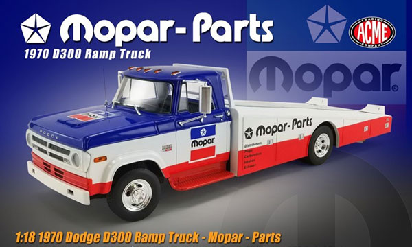 1/18 1970 Dodge D-300 Ramp Truck - Mopar Parts