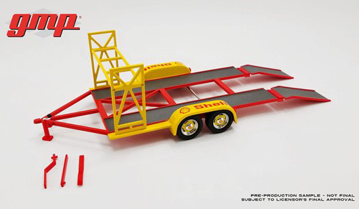 1/18 GMP Tandem Car Trailer - Shell Oil