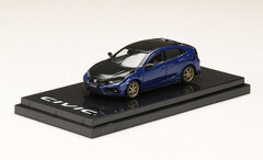 1/64 Honda Civic Hatchback (FK7) Carbon Bonnet Brilliant Sporty Blue Metallic
