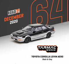 1/64 Toyota Corolla Levin AE92 Black / Grey