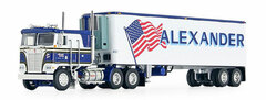 1/64 Kenworth K100 w/Aerodyne & Reefer, 40ft Vintage Trailer