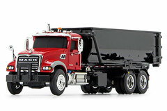 1/87 Mack Granite w/Tub Style Roll Off Container Red/Black