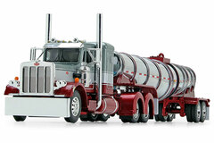1/64 36inch Sleeper Polar Deep Drop w/Trailer Glacier Silver/Coral Red/Chrome