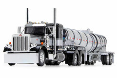1/64 36inch Sleeper Polar Deep Drop w/Trailer Black/Silver/Chrome