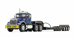 1/50 Mack Granite MP Talbert w/3-axle Lowboy Trailer Blue/Black