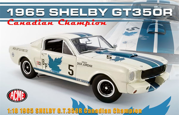1/18 #5 1965 Shelby GT350R Candian AAR Champion