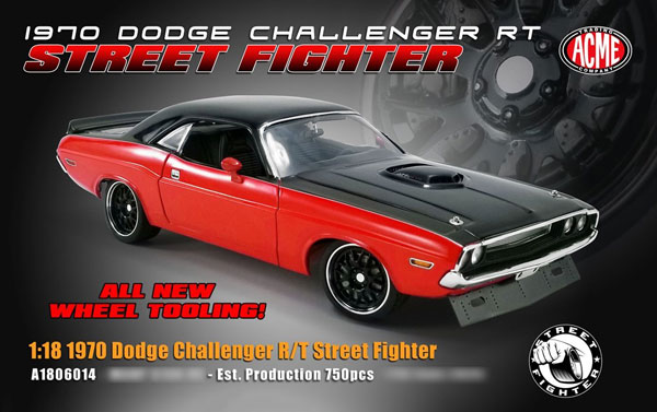 1/18 1970 Dodge Challenger R/T STREET FIGHTER