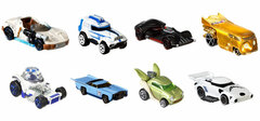 Hot Wheels Studio Character Car Assortment - STAR WARS 8-Car Assorted Carton