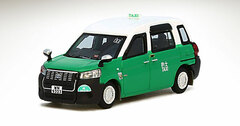 1/64 Diecast Model Toyota, Comfort Hybrid Taxi [Hong Kong Edition JPN TAXI] C-33102 NT Green