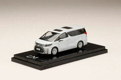 1/64 LEXUS LM 350 7 Seats/Black Interior (Right-hand Steering) White Pearl Crystal Shine (070)