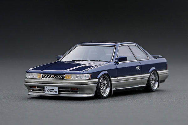 1/43 Nissan Leopard 3.0 Ultima (F31) Blue/Silver *BB-Wheel