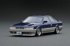 1/43 Nissan Leopard 3.0 Ultima (F31) Blue/Silver *BB-Wheel