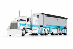 1/64 Peterbilt 389 36Inch Flattop, Sleeper McCool w/End Dump Trailer