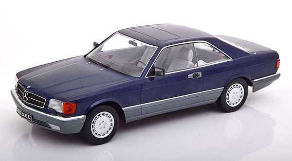 1/18 Mercedes 560 SEC C126 1985 blue-metallic