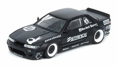 1/64 Nissan Silvia S13 ROCKET BUNNY V2 Matte Black