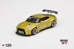 1/64 Pandem Nissan GT-R R35 GT Wing Cosmopolitan Yellow (Left-hand Steering)
