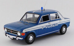 1/43 Fiat 128 4 Doors 1970 Stradale Police Car Blue