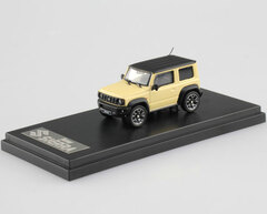 The mini Car 1/64 Suzuki Jimny Cierra Chiffon Ivory Metallic