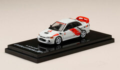 1/64 Mitsubishi Lancer GSR EVOLUTION IV with rally Decals Scotia White