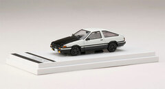 1/64 Toyota Sprinter Trueno GT APEX (AE86) Custom Version / Carbon Hood High Tech Two Tone (White/Black)