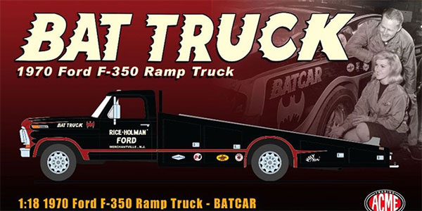 1/18 1970 Ford F-350 Ramp Truck - Batcar