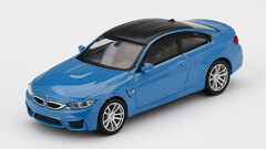 1/64 BMW M4 (F82) Yas Marina Blue Metallic (Right-hand Steering)