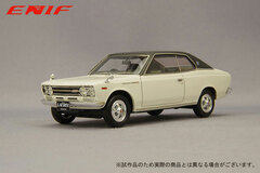 1/43 Nissan Laurel 2000GX 2-door Hard Top 1970 Model Urban White Leather Top Type