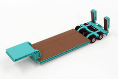 1/50 16-wheels Medium/Low-floor Heavy-lift Trailer w/Rear Lift Kobelco Kenki