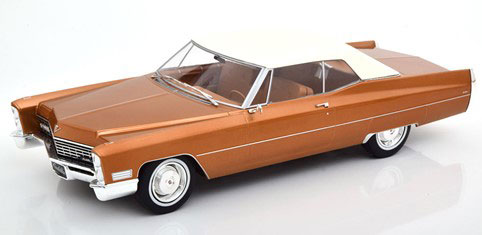 1/18 Cadillac DeVille with Softtop 1967 gold brown-metallic