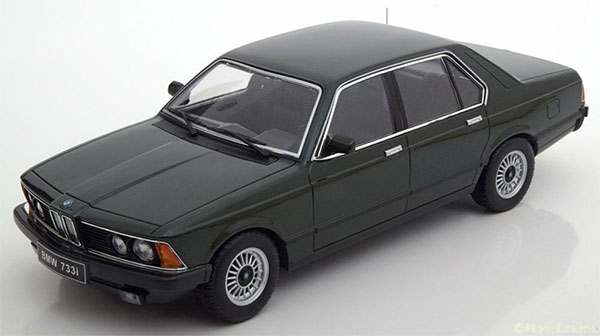 1/18 BMW 733i (E23) 1977 dark green-metallic