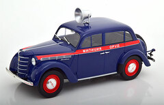 1/18 Moskwitsch 400 Police with Speaker 1946 dark blue