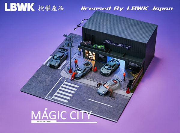 1/64 LBWK Diorama (w/LED Light) Garage