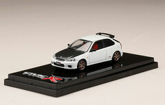 1/64 Honda CIVIC TYPE R (EK9) Custom Version /Carbon Bonnet Championship White