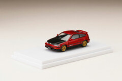 1/64 Honda CR-X SiR (EF8) / Custom Version + Carbon Bonnet Red Pearl