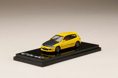 1/64 Honda CIVIC (EG6) Custom Version / Carbon Bonnet Yellow