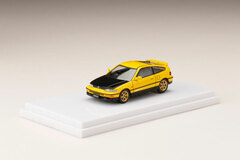 1/64 Honda CR-X SiR (EF8) / Custom Version + Carbon Bonnet Yellow
