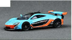 1/64 McLaren P1 GTR Light Blue/Orange