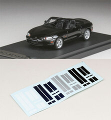 1/43 Mazda Roadster (NB8C) RS 1998 (w/Custom Decals) Brilliant Black