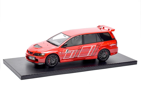 1/18 Lancer Evolution IX Wagon Red with Ralliart