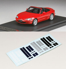 1/43 Mazda Roadster (NB8C) RS 1998 (w/Custom Decals) Classic Red