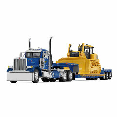 1/64 Peterbilt 379 Day Cab Fontaine Renegade Extendable Lowboy
