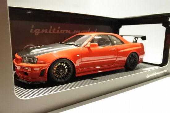 1/18 Nismo R34 GT-R R-tune Red (EN-Wheel)