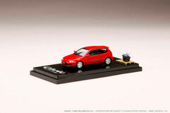 1/64 Honda Civic (EG6) SiR II / Milan Red w/Engine Display Model