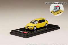 1/64 Honda CIVIC TYPE R (EK9) Sunlight Yellow w/Engine Display Model