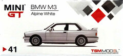 1/64 BMW M3 (E30) Alpine White (Right-hand Steering)