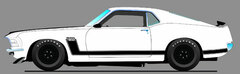 1970 FORD BOSS 302 TRANS AM MUSTANG - STREET VERSION - Gloss White