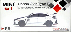 1/64 Honda Civic Type R Championship White w/Carbon Kit & TE37 Wheel (Right-hand Steering)