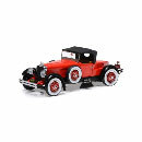 1/43 1928 Stutz Blackhawk Speedster (Roof Closed) (Red/Black)