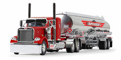 1/64 Peterbilt 389 36 Inch Flattop Sleeper & Heil Fuel Tanker Trailer (Rapid Roberts)